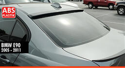 BMW 3. sērija E90/E91 2005–2011 ACS-Style aizmugurējā stikla spoilers (spīdīgi melns) foto 2