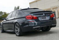 BMW 5. sērija F10/F11 2010–2016 M4-Style V1 spoilerlūpa (F10, spīdīgi melna) foto 4