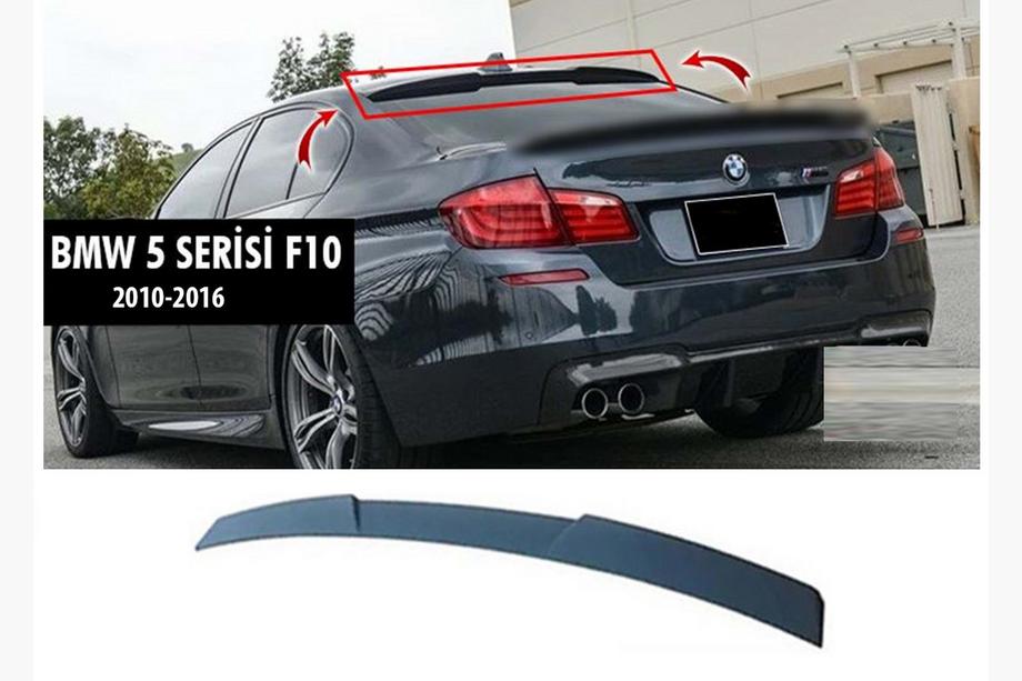 BMW 5. sērija F10/F11 2010–2016 M4-Style V1 spoilerlūpa (F10, spīdīgi melna) Image