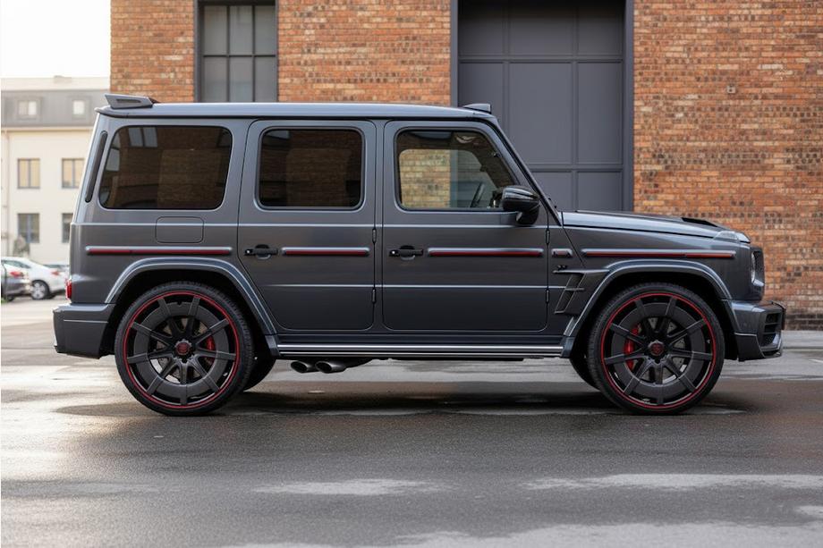 Mercedes G class W463 1990–2018 G900 kalti alumīnija un karbona diski (R24, 4 gab.) Foto 2