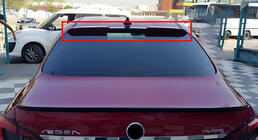 Fiat Tipo 2016– Aizmugures stikla spoilers DPT (melns spīdīgs) foto 1