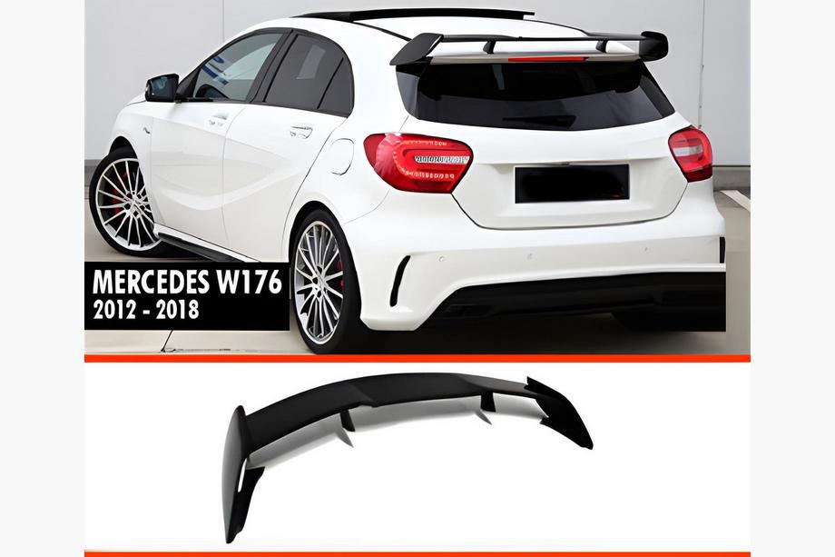 Mercedes A-class W176 2012–2018 Spoileris DPT V-2 (melns spīdīgs) Image