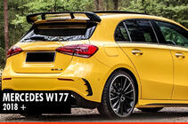 Mercedes A-class W177 2018– Spoileris DPT V-1 (spīdīgi melns) foto 1