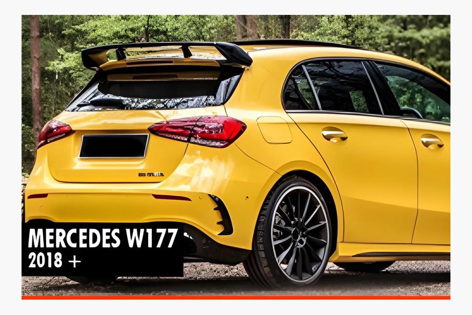 Mercedes A-class W177 2018– Spoileris DPT V-1 (spīdīgi melns) Image