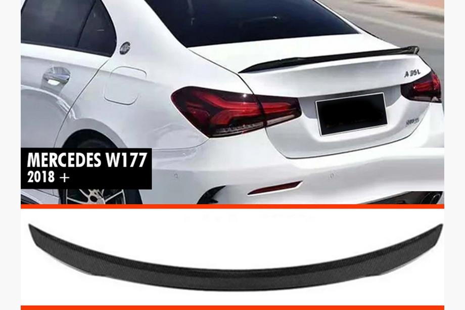 Mercedes A-class W177 2018– Spoileris DPT V-2 (SD, melns spīdīgs) Image