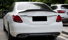 Mercedes C-class W205 2014–2021 Spoileris DPT V-2 (melns spīdīgs) foto 1