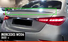 Mercedes C klase W206 2022– DPT spoileris (spīdīgi melns) foto 1