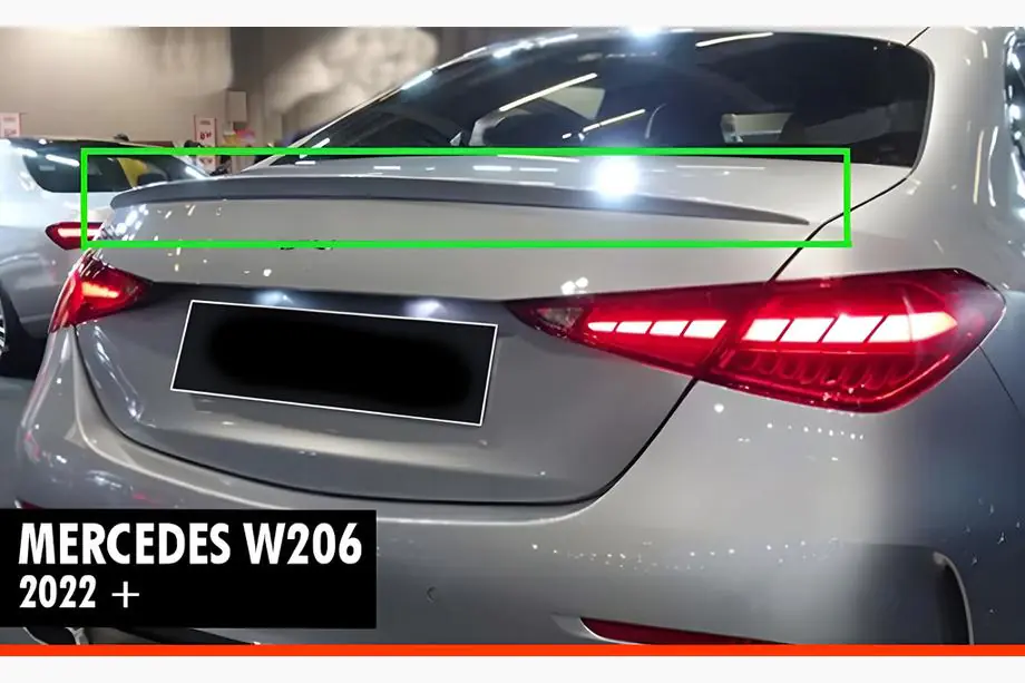 Mercedes C klase W206 2022– DPT spoileris (spīdīgi melns) Image