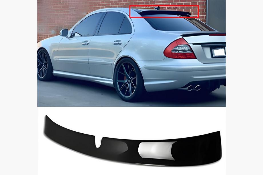 Mercedes E-class W211 2002–2009 Spoileris DPT (2002-2006, melns spīdīgs) Image