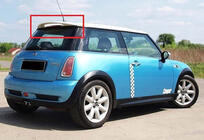 Mini Cooper R50/52/53 2000–2006 DPT spoileris (spīdīgi melns) foto 1