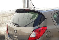Opel Corsa D 2007–2014 DPT spoileris (spīdīgi melns) foto 2