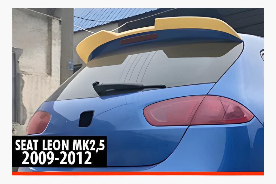 Seat Leon 2005–2012 DPT V-3 aizmugurējais spoileris (2009-2012, melns spīdīgs) Image