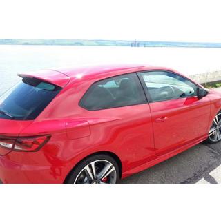 Spoileris DPT V-1 (2 durvju, spīdīgi melns) Seat Leon 2013–2020 foto 2
