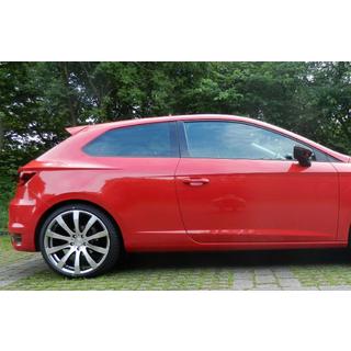 Spoileris DPT V-1 (2 durvju, spīdīgi melns) Seat Leon 2013–2020 foto 4
