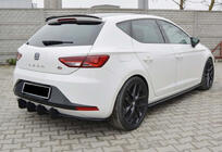 Seat Leon 2013–2020 Spoileris DPT V-8 (spīdīgi melns) foto 3