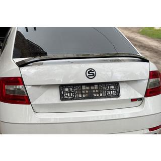 Spoileris DPT V-5 (spīdīgi melns) Skoda Octavia III A7 2013–2019 foto 2