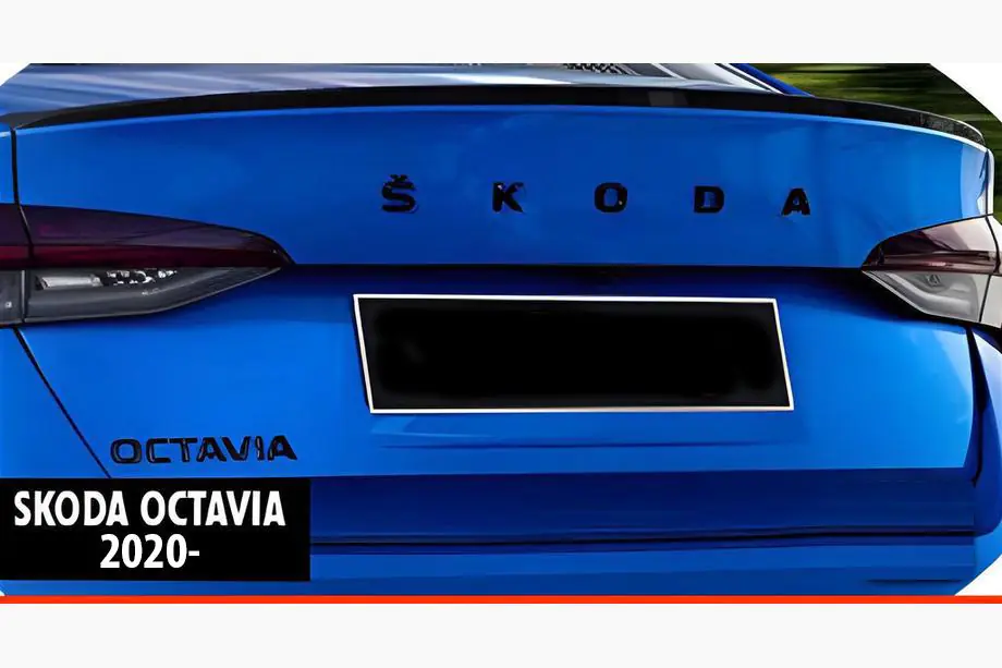 Skoda Octavia IV A8 2020– Spoileris DPT V-2 (melns spīdīgs) Foto 1