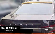 Skoda Superb 2015–2024 DPT V-2 aizmugurējais spoileris (2019-2024, melns spīdīgs) foto 1