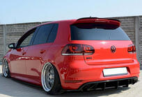 Volkswagen Golf 6 2008–2014 DPT V-4 spoileris (HB, melns spīdīgs) foto 4
