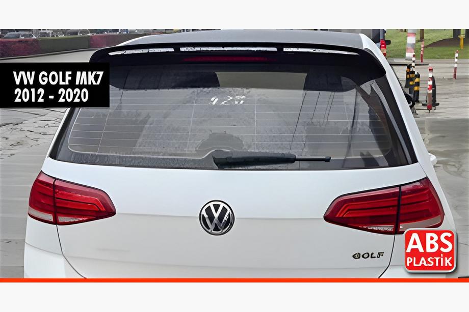 Volkswagen Golf 7/E-Golf 2012–2020 DPT V-8 spoileris (Base HB, spīdīgi melns) Image