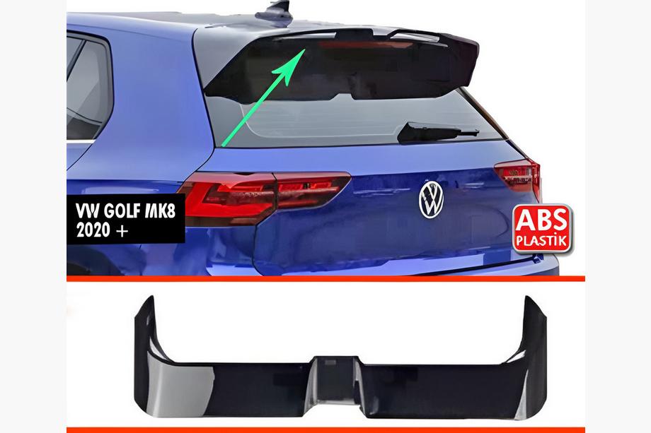 Volkswagen Golf 8 2019– DPT V-1 spoileris (HB, melns spīdīgs) Image