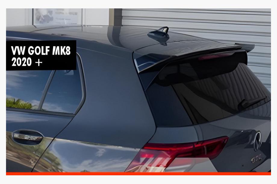 Volkswagen Golf 8 2019– DPT V-2 spoileris (HB, spīdīgi melns) Image