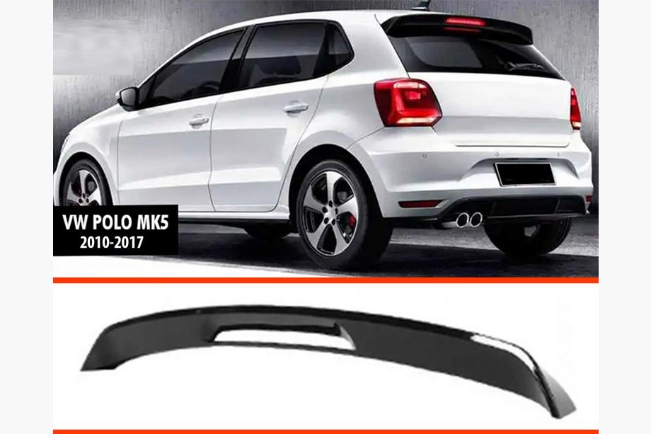 Volkswagen Polo 2010–2017 DPT V-2 spoileris (HB, spīdīgi melns) Image