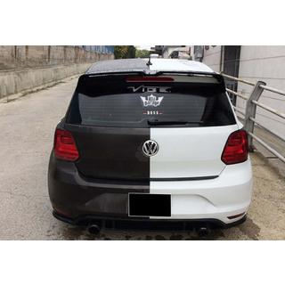 Spoileris DPT V-3 (HB, melns spīdīgs) Volkswagen Polo 2010–2017 foto 4