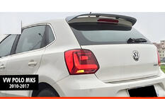 Volkswagen Polo 2010–2017 Spoileris DPT V-5 (HB, spīdīgi melns) foto 1