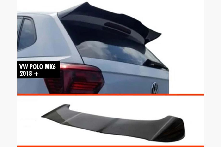 Volkswagen Polo 2017– DPT V-2 spoileris (2017-2021, HB, melns glancēts) Image