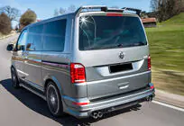 Volkswagen T6 2015–2024 DPT spoileris (spīdīgi melns) foto 3