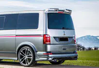 Volkswagen T6 2015–2024 DPT spoileris (spīdīgi melns) foto 2