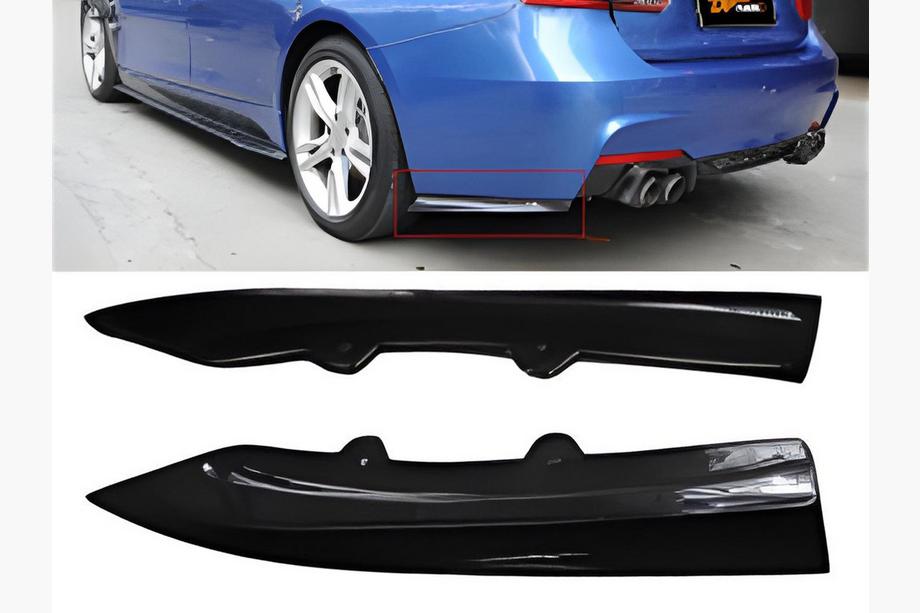 BMW 3. sērija F30/F31 2012–2019 Aizmugurējās FLAP uzlikas DPT (spīdīgi melns) Foto 1