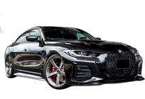 BMW 4. sērija G22/23/26 2020– Priekšējais lip spoileris DPT V-2 (G22/G23, melns spīdīgs) foto 4