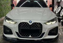 BMW 4. sērija G22/23/26 2020– Priekšējais lip spoileris DPT V-2 (G22/G23, melns spīdīgs) foto 3