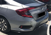 Honda Civic Sedans X 2016–2021 Aizmugurējās FLAP uzlikas DPT (spīdīgi melns) foto 1