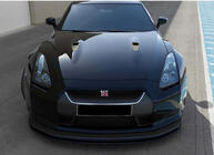 Nissan GT-R 2008–2025 DPT priekšējā bampera lip spoilers (spīdīgi melns) foto 3