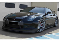 Nissan GT-R 2008–2025 DPT priekšējā bampera lip spoilers (spīdīgi melns) foto 4