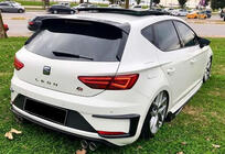 Seat Leon 2013–2020 Aizmugurējā bufera kanardi DPT (2017-2020, 2 gab., spīdīgi melns) foto 3