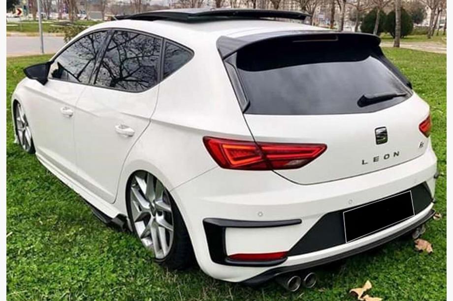 Seat Leon 2013–2020 Aizmugurējā bufera kanardi DPT (2017-2020, 2 gab., spīdīgi melns) Image