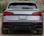 Audi Q5 2017–2025 Aizmugurējais difuzors (2020-2024, ar izplūdes uzgaļiem Black) foto 3