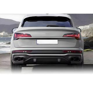 Aizmugurējais difuzors (2020-2024, ar izplūdes uzgaļiem Black) Audi Q5 2017–2025 foto 2