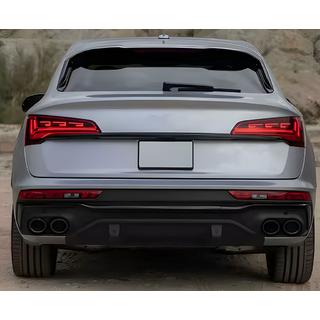 Aizmugurējais difuzors (2020-2024, ar izplūdes uzgaļiem Black) Audi Q5 2017–2025 foto 3