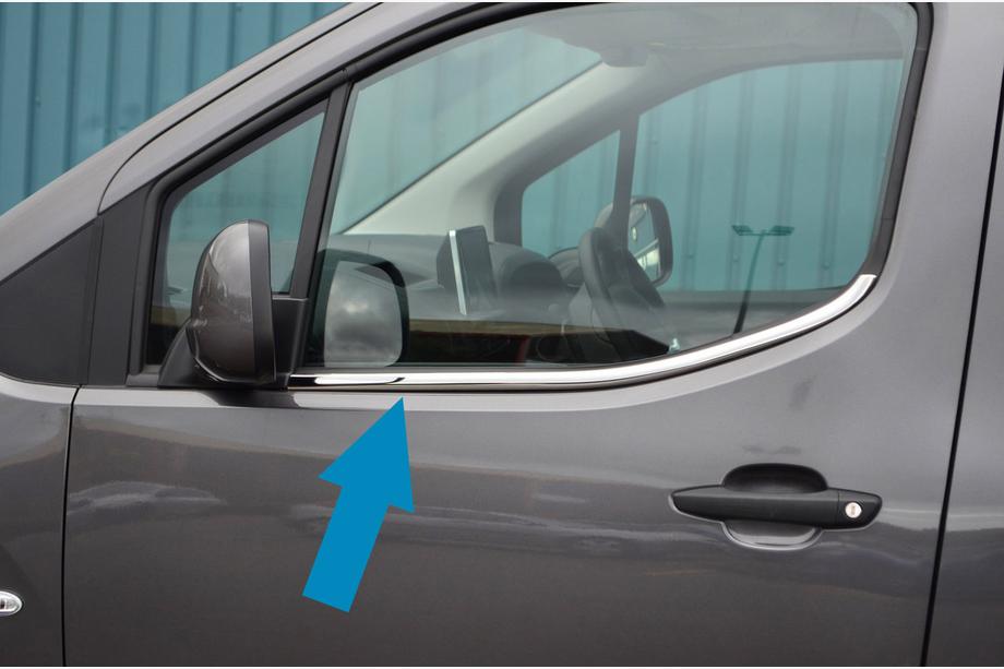 Opel Combo 2019– Logu apmales Omsa Line (2 gab., nerūsējošais tērauds) Image