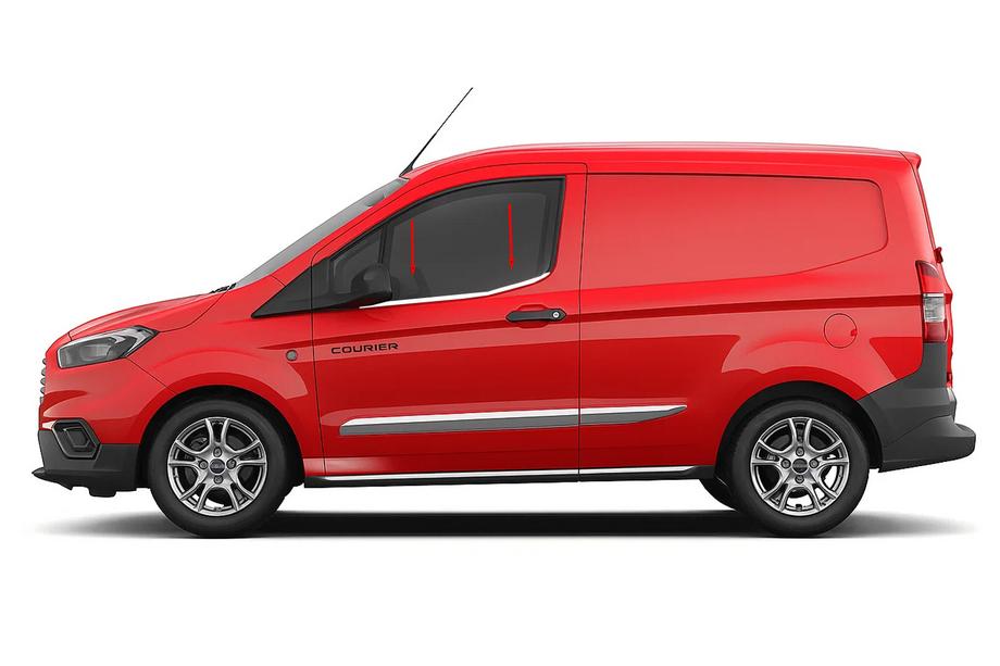 Ford Courier 2023– Logu apmales Omsa Line (2 gab., nerūsējošais tērauds) Image