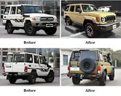 Toyota Land Cruiser 70 1984– 2024. gada feislifta komplekts foto 3