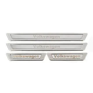 Universālas sliekšņu uzlikas Volkswagen V-1 (4 gab., nerūsējošais tērauds) foto 4