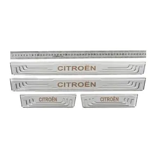 Universālas sliekšņu uzlikas Citroen V-2 (4 gab., nerūsējošais tērauds)
