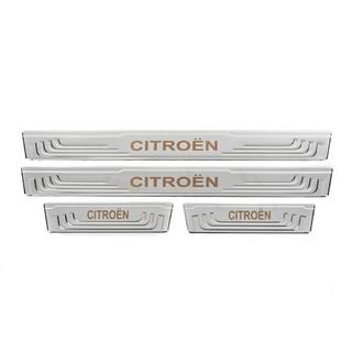 Universālas sliekšņu uzlikas Citroen V-2 (4 gab., nerūsējošais tērauds) foto 2