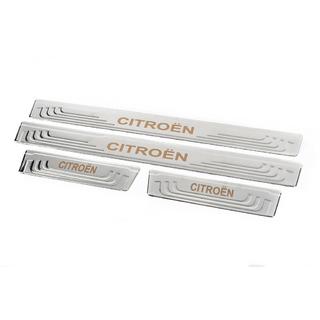 Universālas sliekšņu uzlikas Citroen V-2 (4 gab., nerūsējošais tērauds) foto 3
